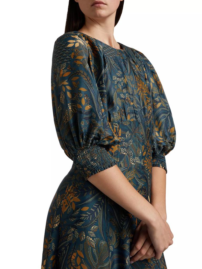 farm rio dotted forest maxi dress Brown Dotted Horses Maxi Dress FARM Rio