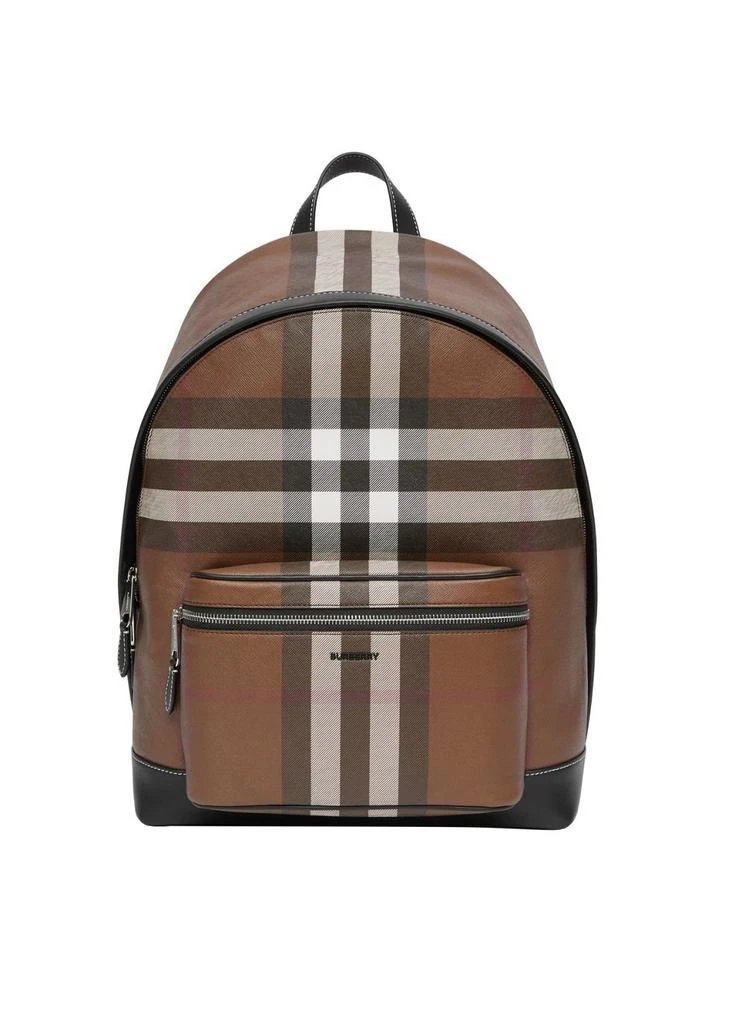 商品Burberry|Check e-canvas backpack,价格¥9065,第1张图片