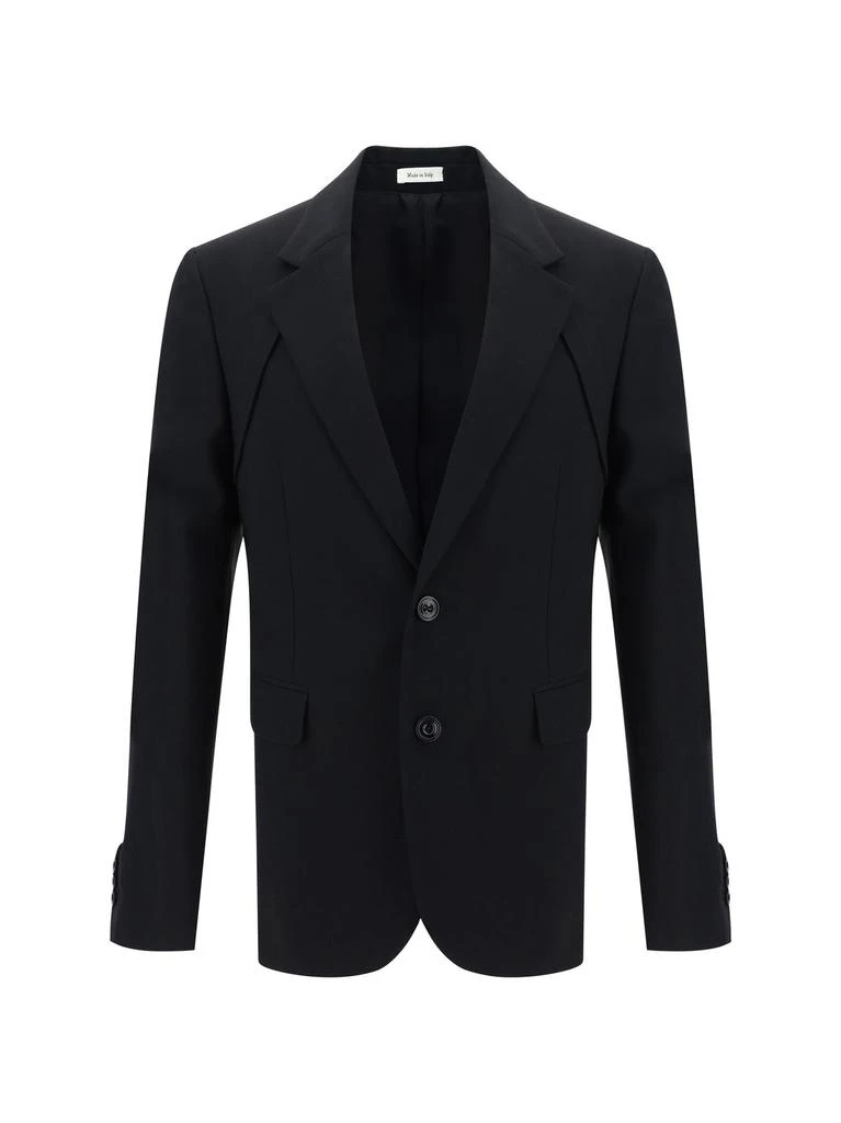 商品Alexander McQueen|Alexander McQueen V-Neck Single-Breasted Blazer,价格¥14427,第1张图片