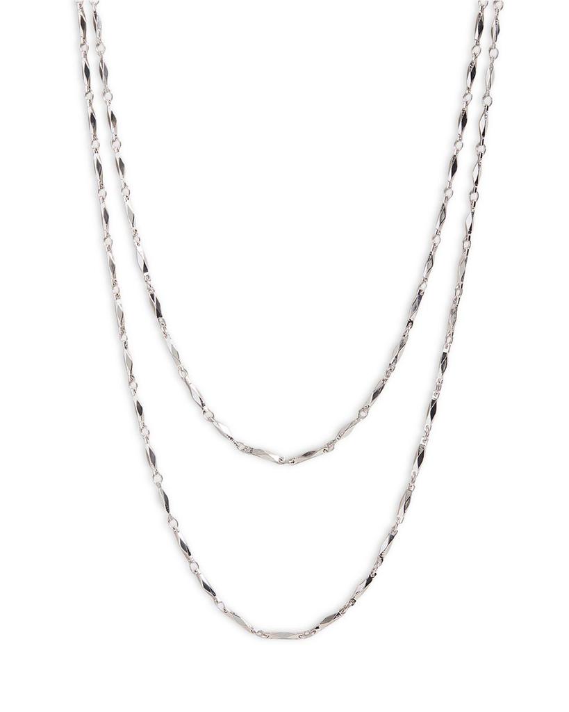 Sparkia Sparkle Chain Long Wrap Necklace in Silver Tone, 48"-50"商品第1张图片规格展示