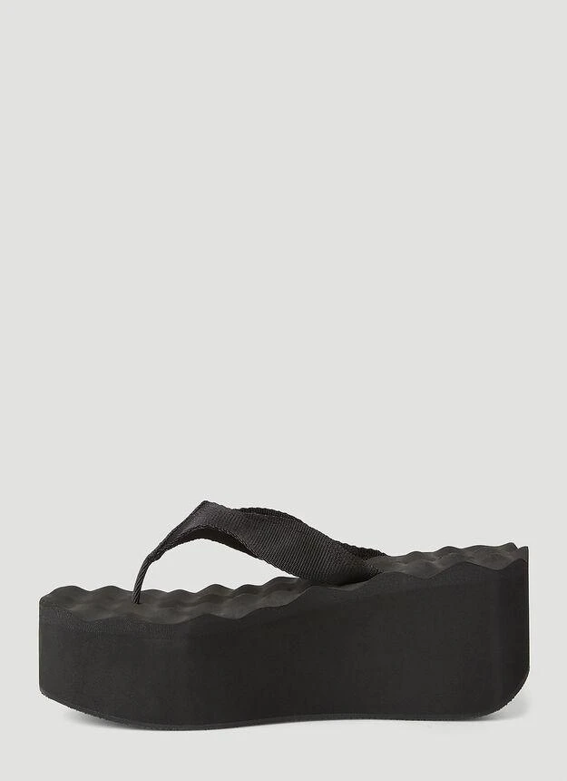 商品Alexander Wang|AW Warp Wedge Sandals in Black,价格¥1162,第3张图片详细描述