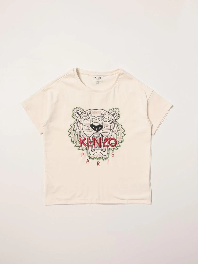 商品Kenzo|Kenzo Junior T-shirt in cotton jersey with embroidery,价格¥696,第1张图片