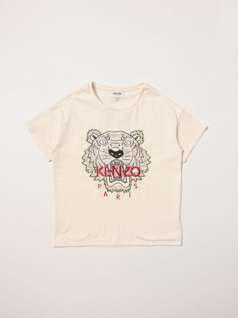 商品Kenzo|Kenzo Junior T-shirt in cotton jersey with embroidery,价格¥570-¥636,第1张图片