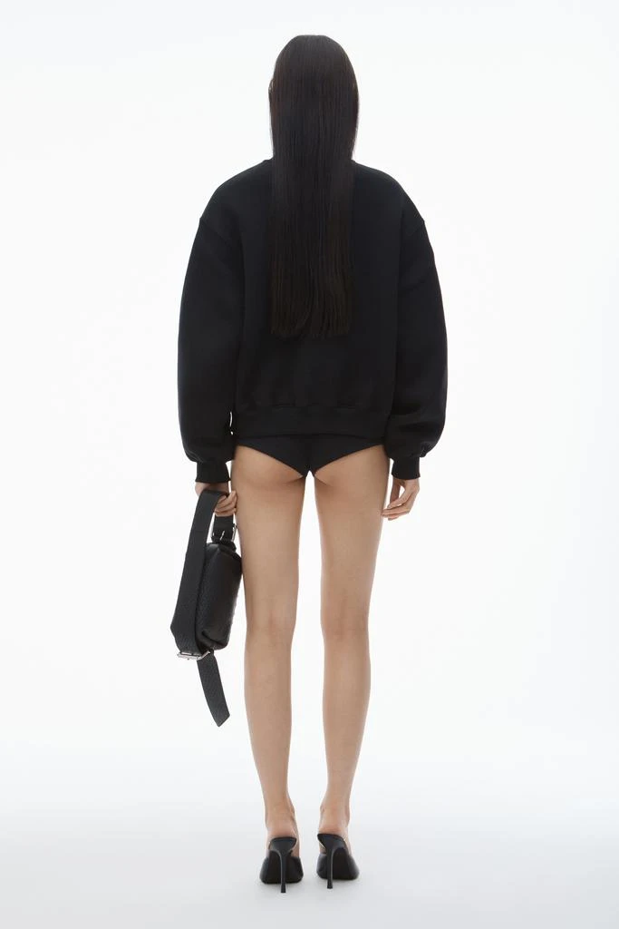 商品Alexander Wang|PUFF LOGO SWEATSHIRT IN STRUCTURED TERRY,价格¥2219,第4张图片详细描述