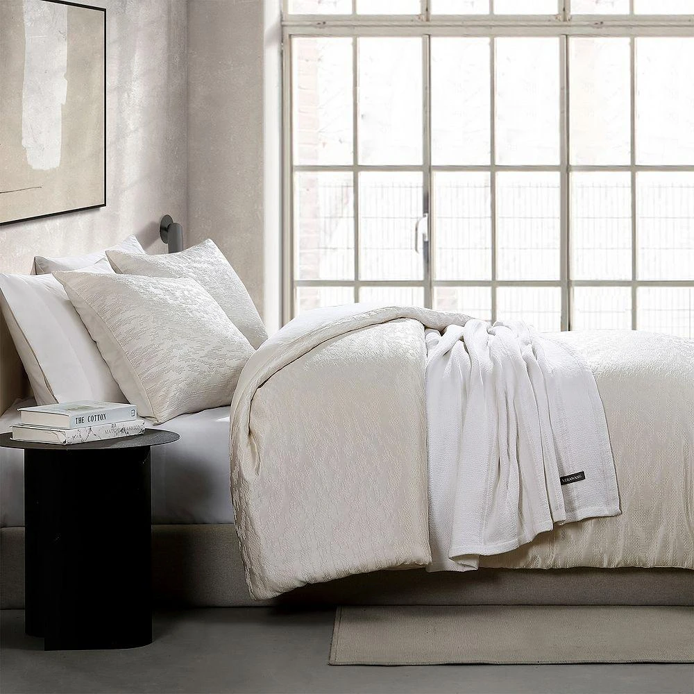 Illusion Textured 3 Piece Duvet Cover Set, King 商品