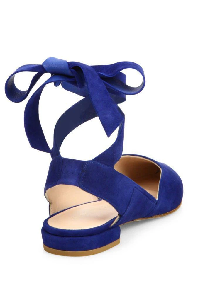 商品Stuart Weitzman|Supersonic 麂皮平底鞋,价格¥710,第2张图片详细描述