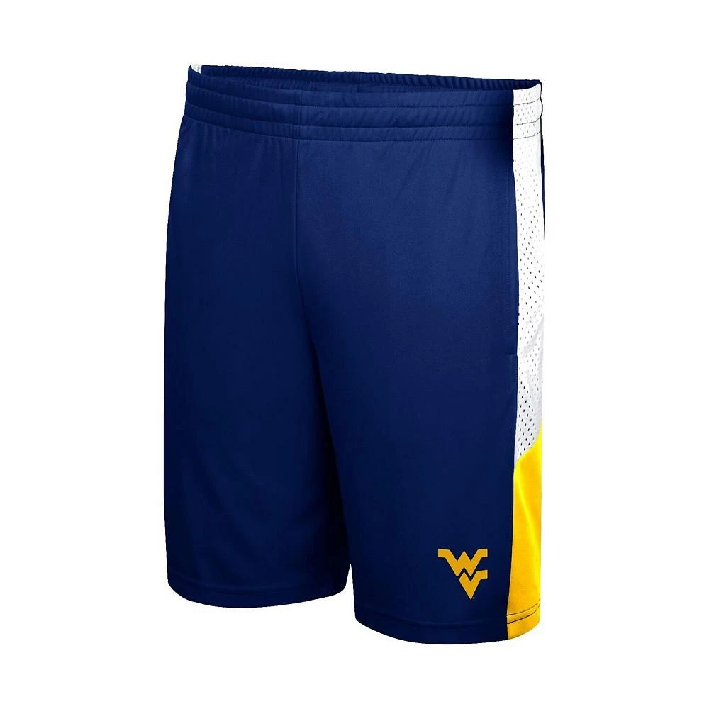 商品Colosseum|Big Boys Navy West Virginia Mountaineers Very Thorough Colorblock Shorts,价格¥210,第2张图片详细描述