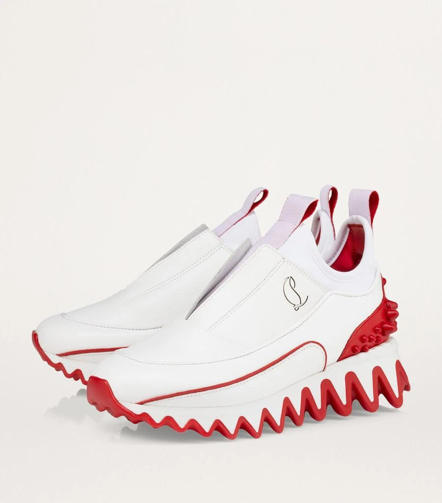 商品Christian Louboutin|Sharkyloub Leather Slip-On Sneakers,价格¥4463,第2张图片详细描述