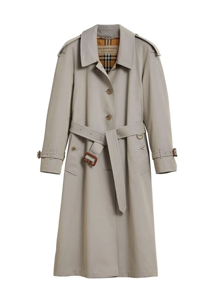 商品Burberry|Side-slit tropical gabardine trench coat,价格¥16486,第1张图片