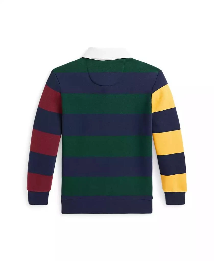 商品Ralph Lauren|Toddler and Little BoysStriped Fleece Rugby Sweatshirt,价格¥389,第2张图片详细描述