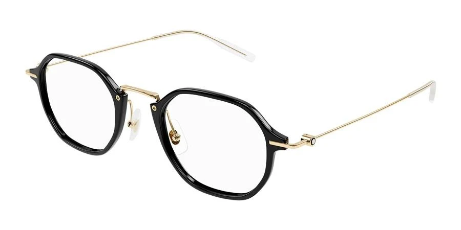 商品MontBlanc|Demo Geometric Men's Eyeglasses MB0296O 001 50,价格¥1265,第1张图片