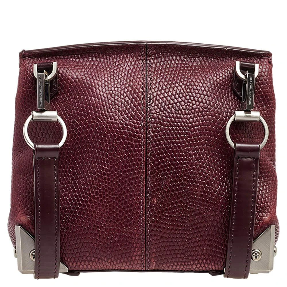 商品[二手商品] Alexander Wang|Alexander Wang Burgundy Textured Leather Shoulder Bag,价格¥930,第4张图片详细描述