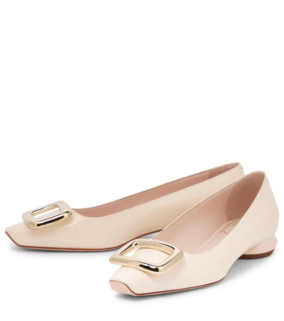 商品Roger Vivier|Viv' Choc patent leather ballet flats,价格¥6485,第5张图片详细描述