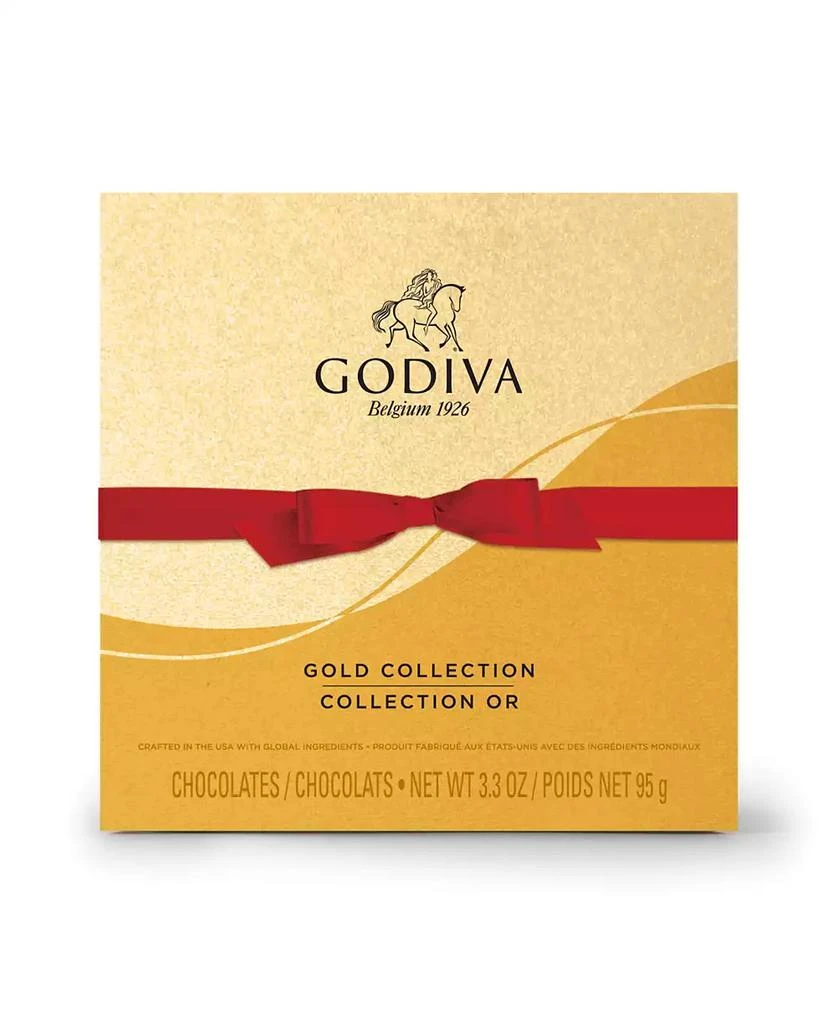 商品Godiva|Assorted Chocolate Gold Gift Box, Red Ribbon, 9 Piece,价格¥117,第2张图片详细描述