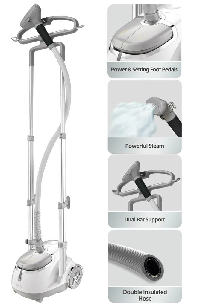 Silver Professional Series Dual Bar Garment Steamer 商品