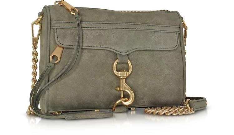 商品Rebecca Minkoff|橄榄绿色正绒面革迷你M.A.C. 斜挎包,价格¥1096,第2张图片详细描述
