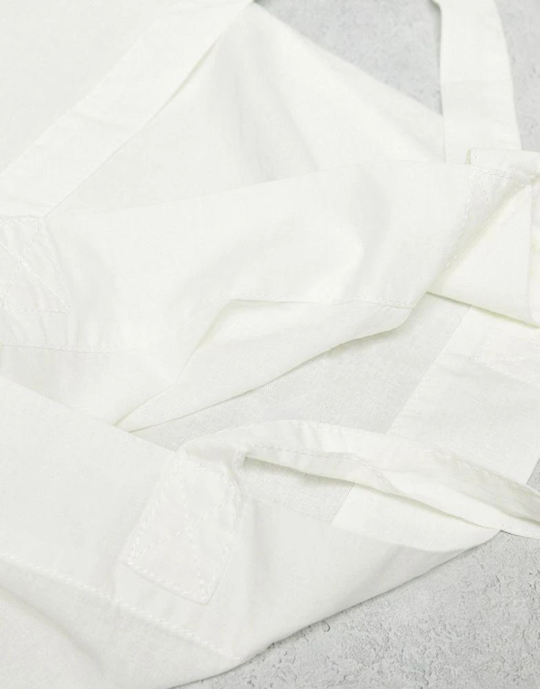 商品ASOS|ASOS DESIGN lightweight cotton tote bag in ecru ,价格¥57,第2张图片详细描述