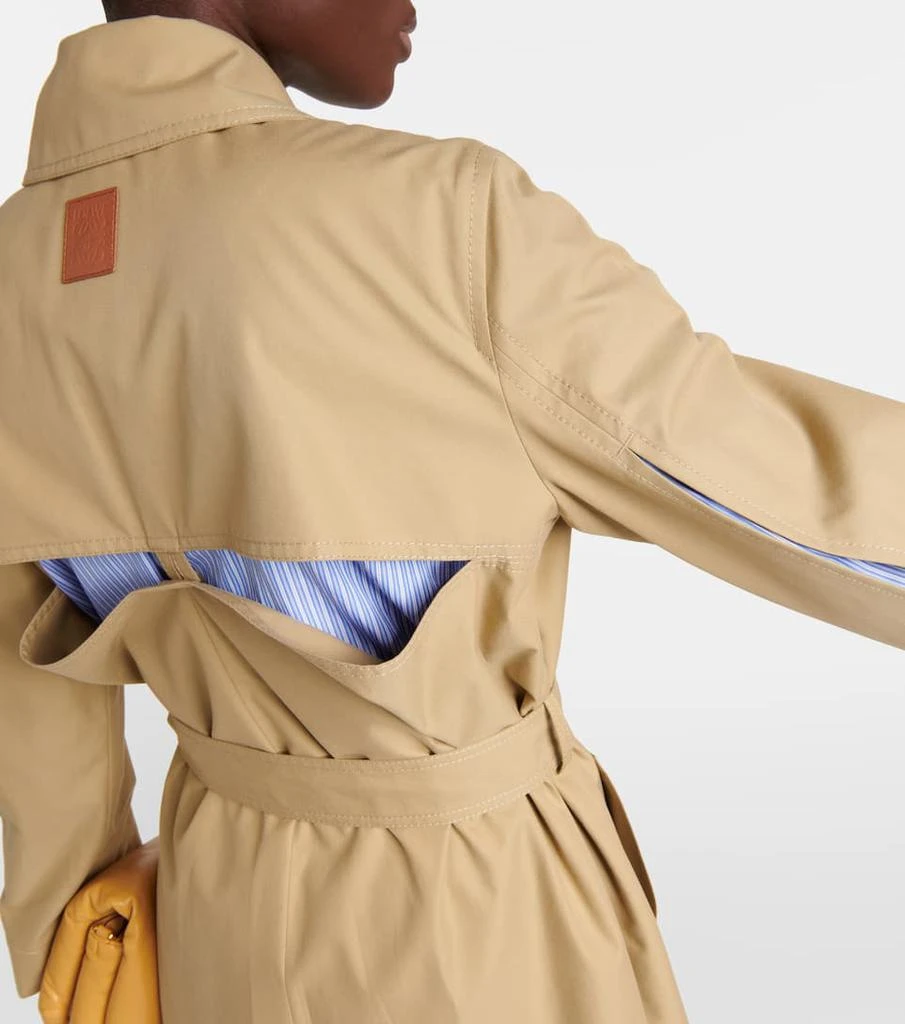 Double-breasted cotton trench coat 商品