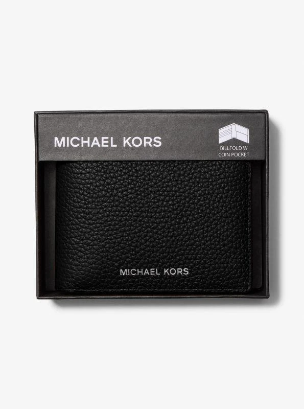 商品Michael Kors|Cooper Pebbled Leather Billfold Wallet With Coin Pouch,价格¥146,第3张图片详细描述