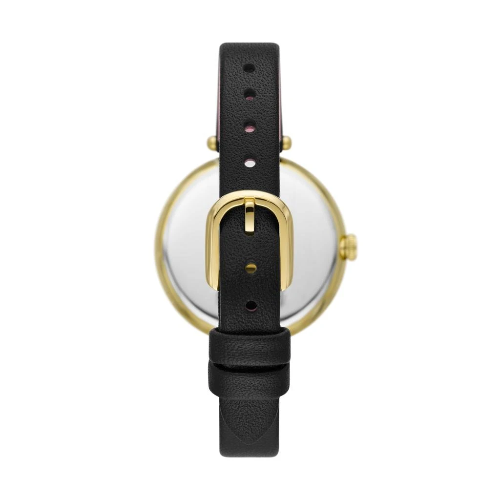 商品Kate Spade|Holland Black Leather Watch - KSW1813,价格¥1423,第3张图片详细描述