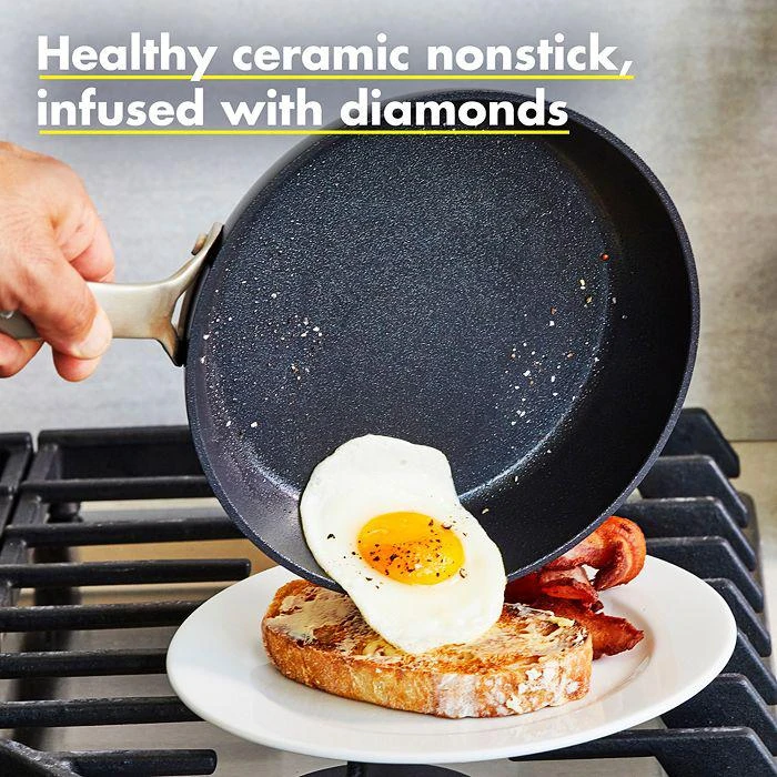 商品Greenpan|SearSmart Healthy Ceramic Nonstick Cookware Set, 12-Piece - 100% Exclusive,价格¥2617,第4张图片详细描述