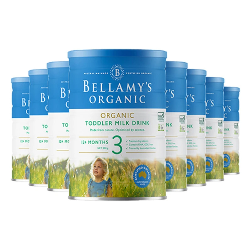 Bellamys Organic贝拉米3段（12-36个月）有机婴儿奶粉900g/罐 新旧版本随机发（保税仓发货）（预售3个工作日内发货） 商品