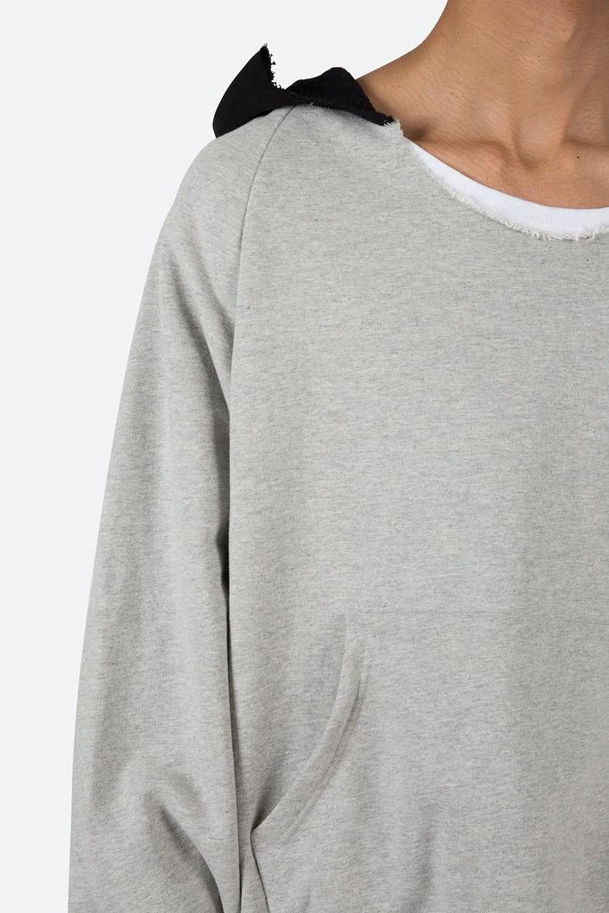 Cut Neck Hoodie - Grey 商品