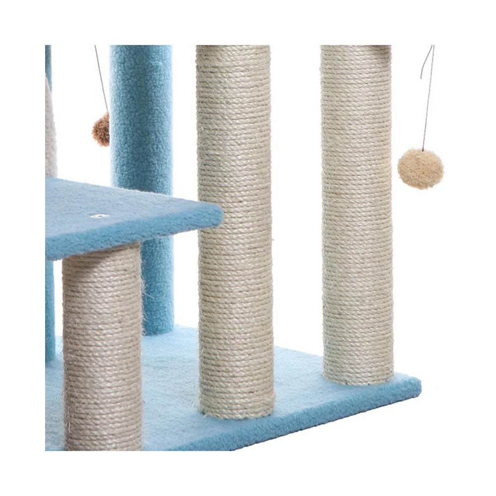 商品Macy's|38" High Real Wood Cat Step Stairs Ramp, Cat Scratcher,价格¥1548,第5张图片详细描述
