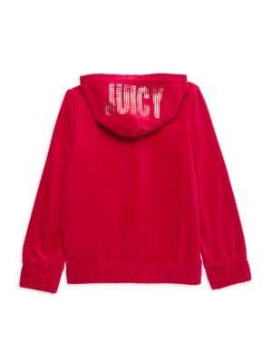 商品Juicy Couture|Little Girl's & Girl's Zip Front Hoodie,价格¥192,第2张图片详细描述