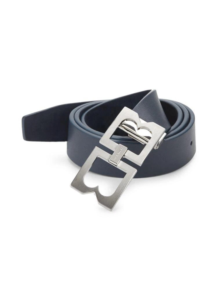 商品Bruno Magli|Double-Buckle Leather Belt,价格¥798,第1张图片
