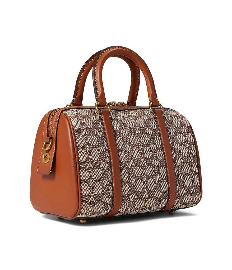 商品Coach|Signature Textile Jacquard Ruby Satchel 25,价格¥4605,第2张图片详细描述