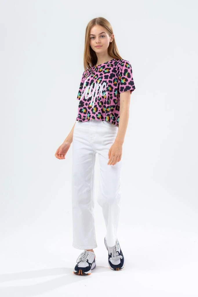 商品HYPE GIRLS|HYPE DISCO LEOPARD GIRLS CROP T-SHIRT,价格¥47,第2张图片详细描述