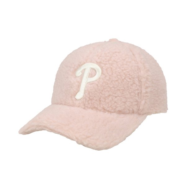 【Brilliant|包邮包税】MLB 羊羔绒 秋冬保暖 棒球帽 淡粉色  32CPDI011-10P商品第1张图片规格展示