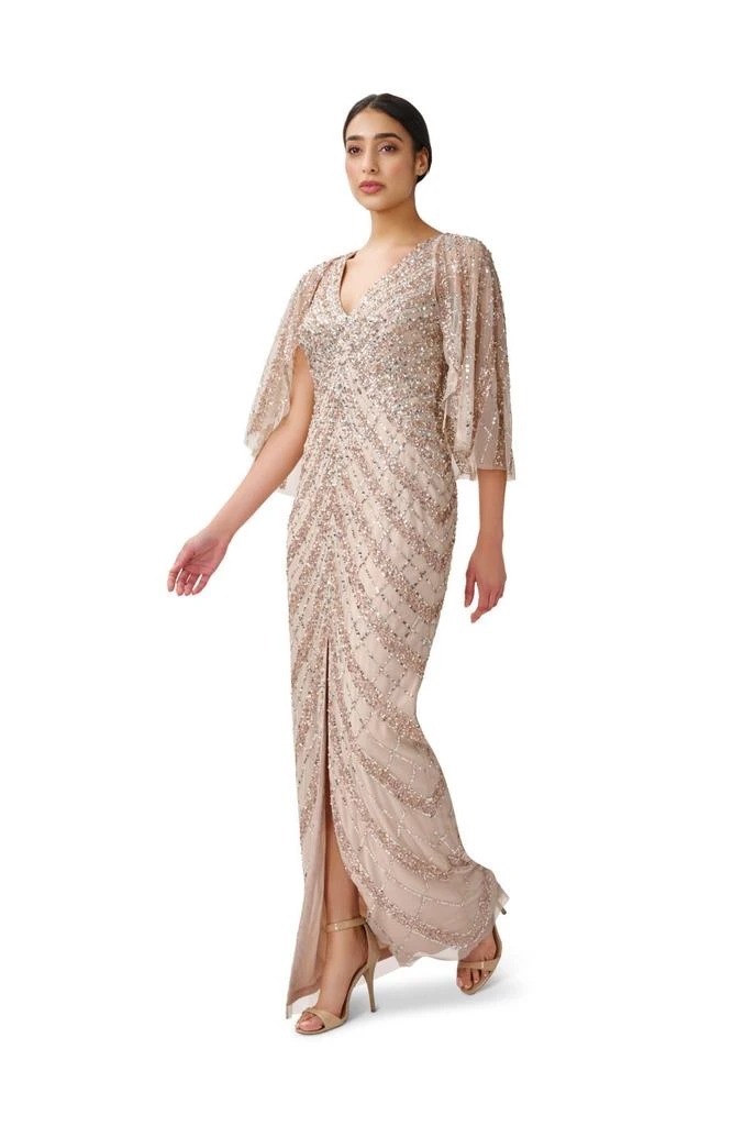 商品Aidan Mattox|Fully beaded column gown,价格¥3667,第5张图片详细描述