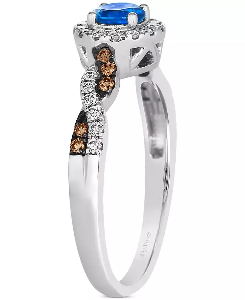 商品Le Vian|Ceylon Sapphire (1/3 ct. t.w.) & Diamond (1/4 ct. t.w.) Ring in 14k White Gold,价格¥6568,第4张图片详细描述