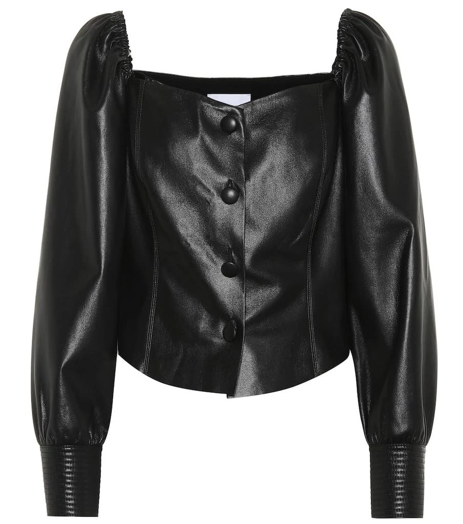 商品Nanushka|Exclusive to Mytheresa – Irene faux leather top,价格¥2032,第1张图片