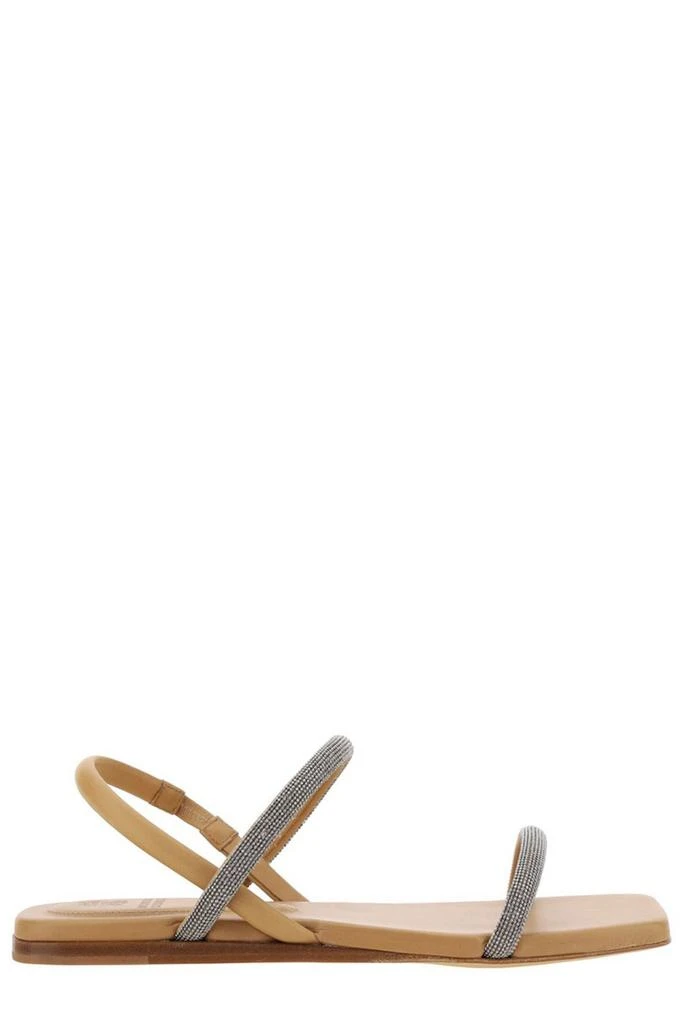 商品Brunello Cucinelli|Brunello Cucinelli Embellished Slingback Sandals,价格¥6132,第1张图片