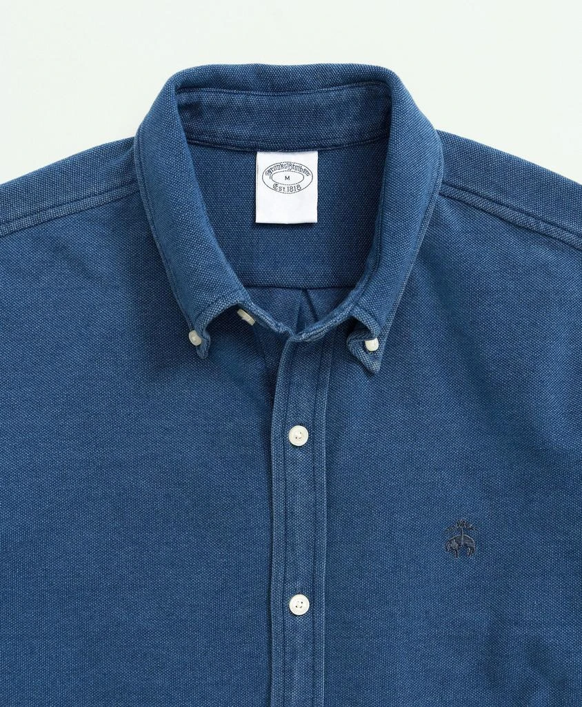 商品Brooks Brothers|Washed Cotton Pique Short-Sleeve Knit Shirt,价格¥412,第5张图片详细描述