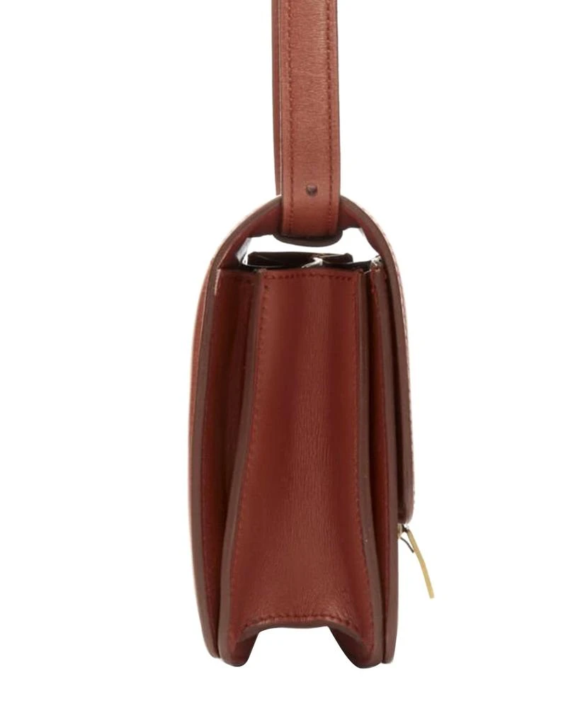 商品[二手商品] Celine|CELINE Classic Box tan brown calfskin gold clasp adjustable crossbody bag Small,价格¥24680,第4张图片详细描述