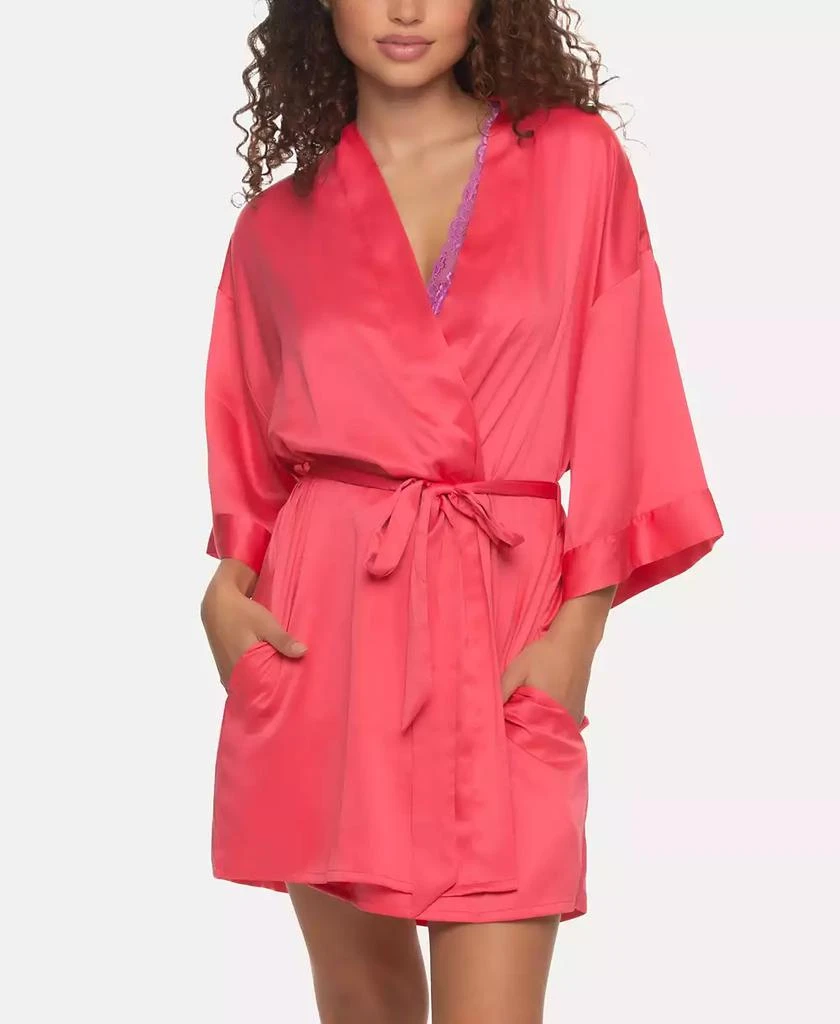 商品Jezebel|Women's Muse Satin Lingerie Kimono Robe,价格¥389,第1张图片