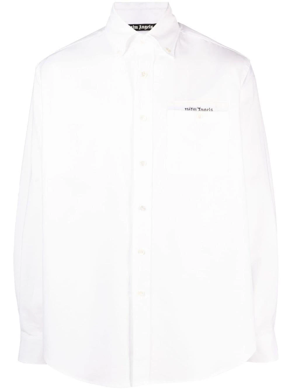 商品Palm Angels|Palm Angels 男士衬衫 PMGE012E23FAB0010110 白色,价格¥2956,第1张图片