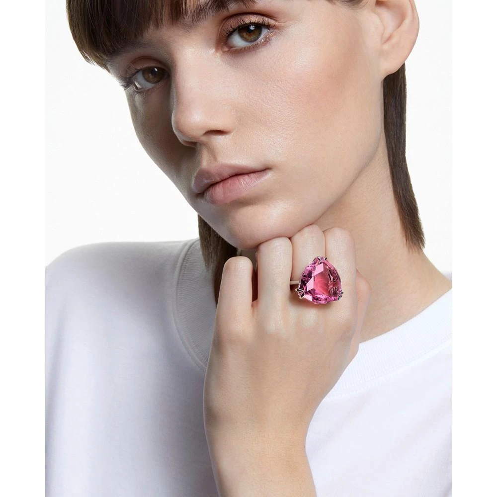 商品Swarovski|Rhodium-Plated Trilliant-Cut Crystal Cocktail Ring,价格¥1225,第3张图片详细描述
