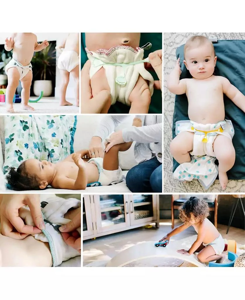 商品Kanga Care|rayon from Bamboo Prefold Cloth Diapers (6pk) - Size 3 : Baby Beige,价格¥202,第4张图片详细描述