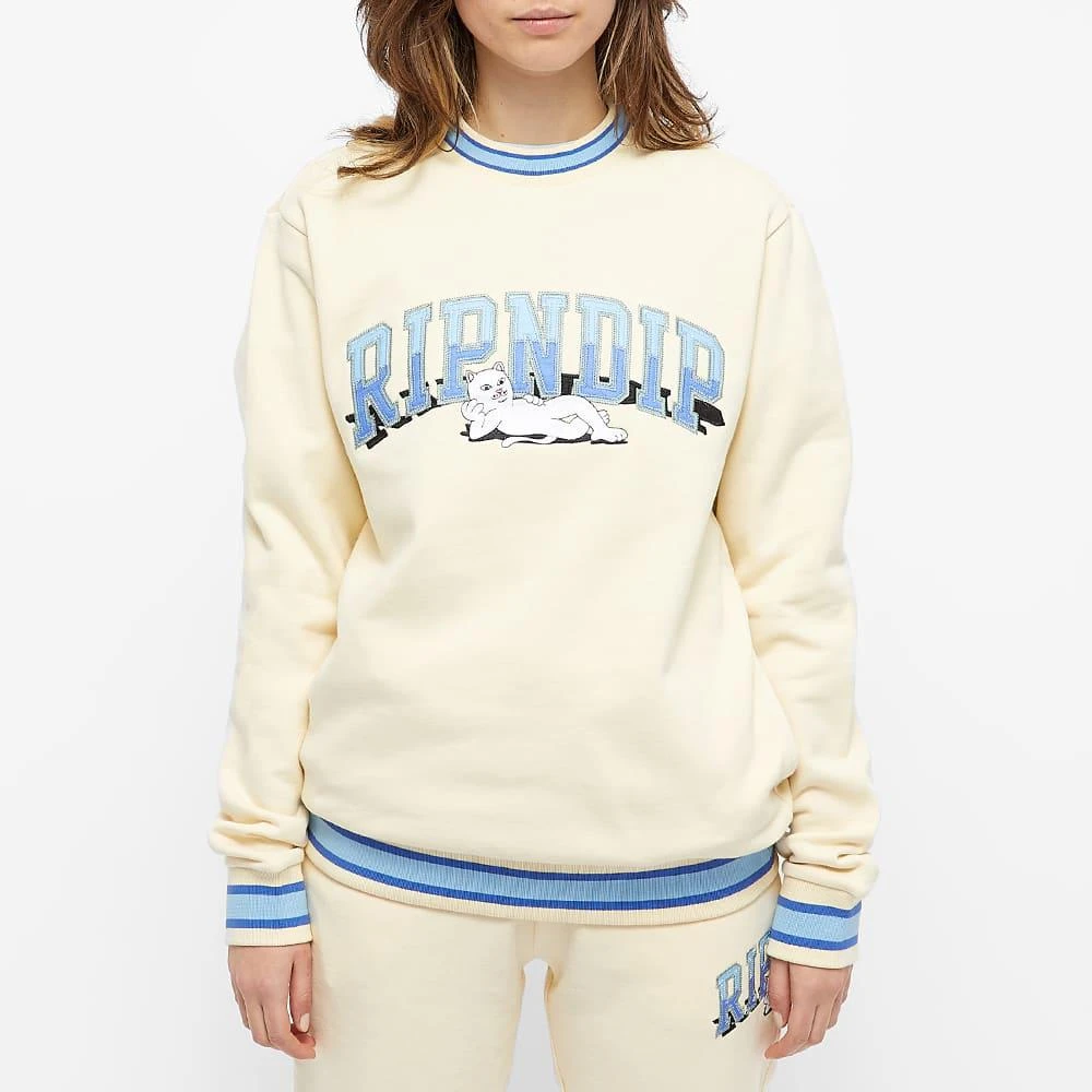 商品RIPNDIP|RIPNDIP Front Logo Crew Neck Sweat,价格¥391,第3张图片详细描述