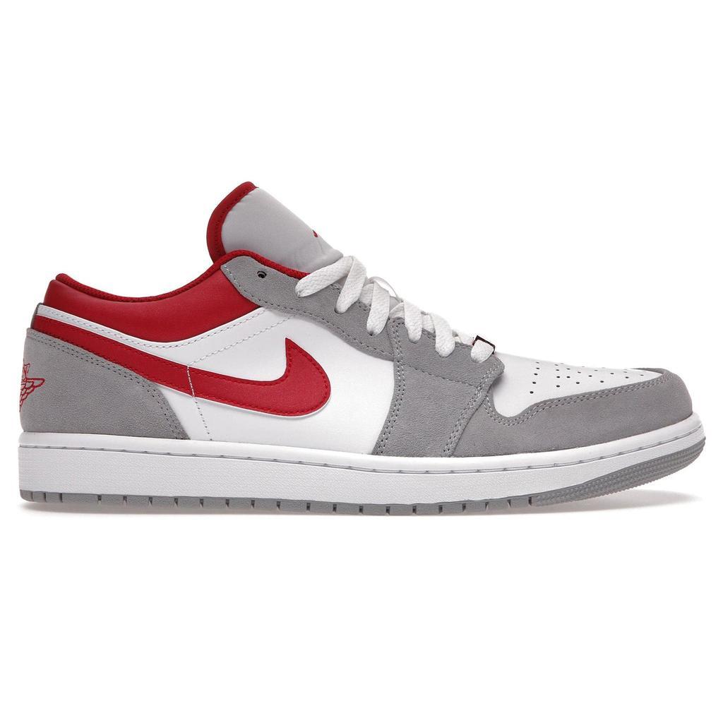 商品Jordan|Air Jordan 1 Low SE Light Smoke Grey Gym Red Sneaker,价格¥1629,第1张图片
