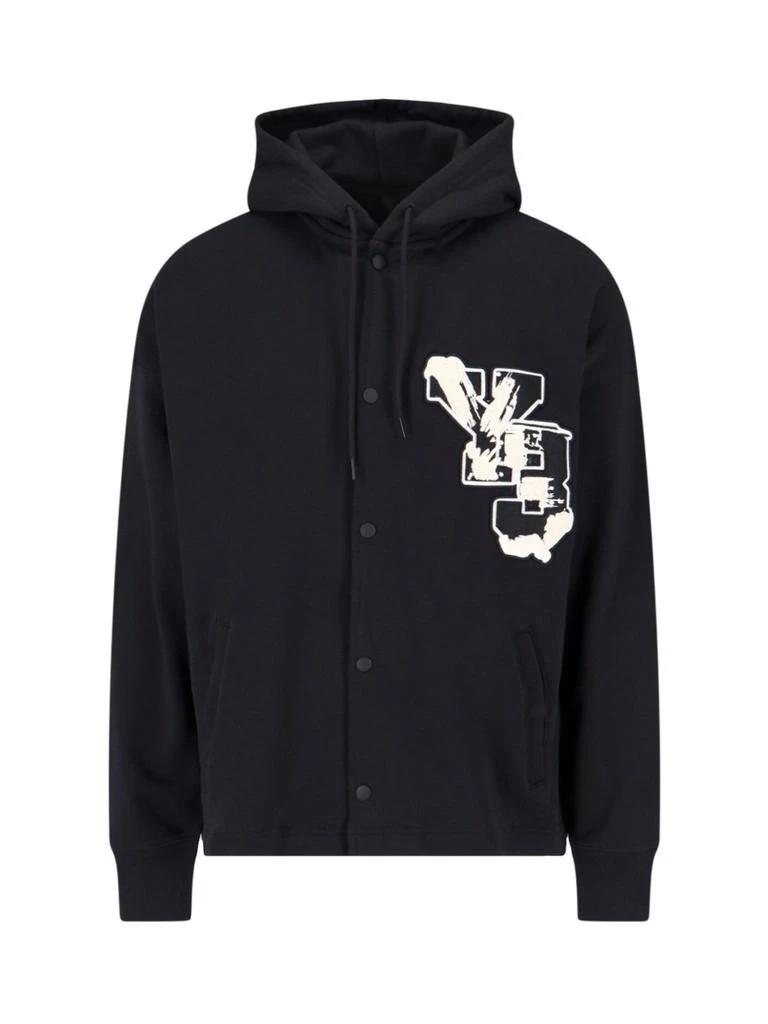 商品Y-3|Y-3 Logo Patch Drawstring Hoodie,价格¥1131,第1张图片