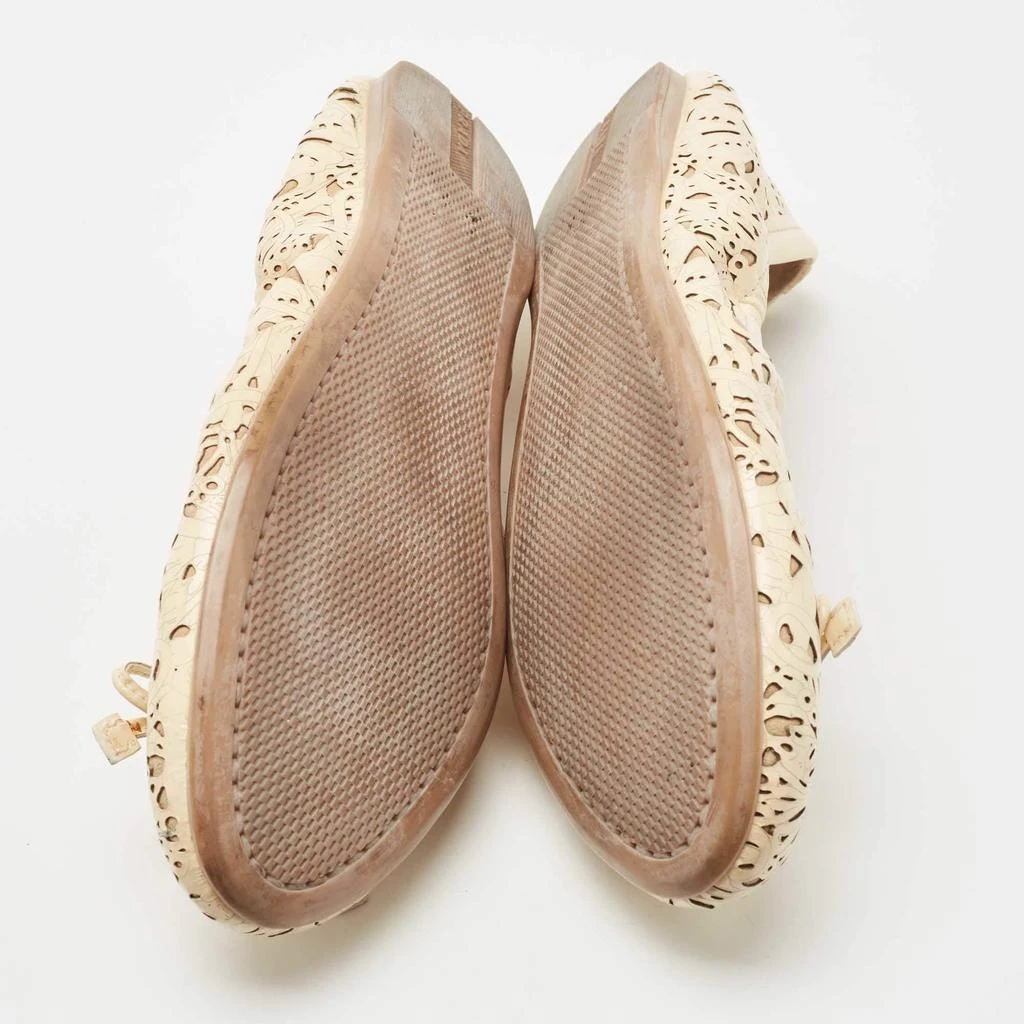 Prada Cream Cutout Patent Leather Ballet  Flats Size 37.5 商品