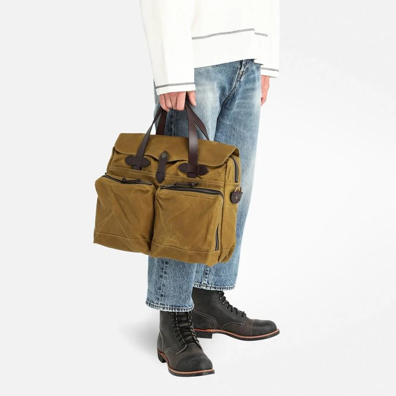 商品Filson|Dark tan soft briefcase,价格¥3721,第2张图片详细描述