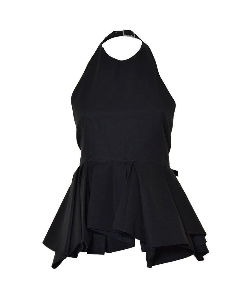 商品Jil Sander|Jil Sander Halter-Neck Ruffled Sleeveless Top,价格¥3822,第1张图片