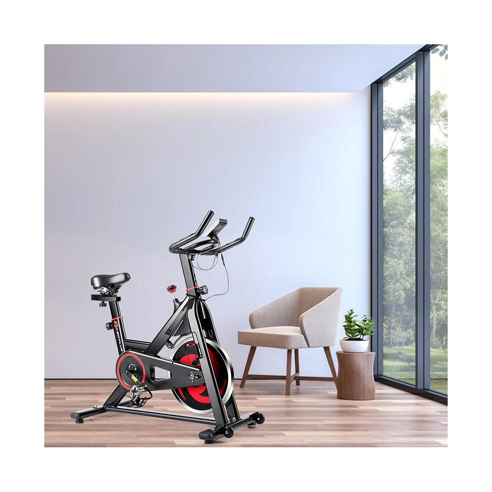 商品Costway|Stationary Exercise Magnetic Cycling Bike 30Lbs Flywheel,价格¥1630,第2张图片详细描述
